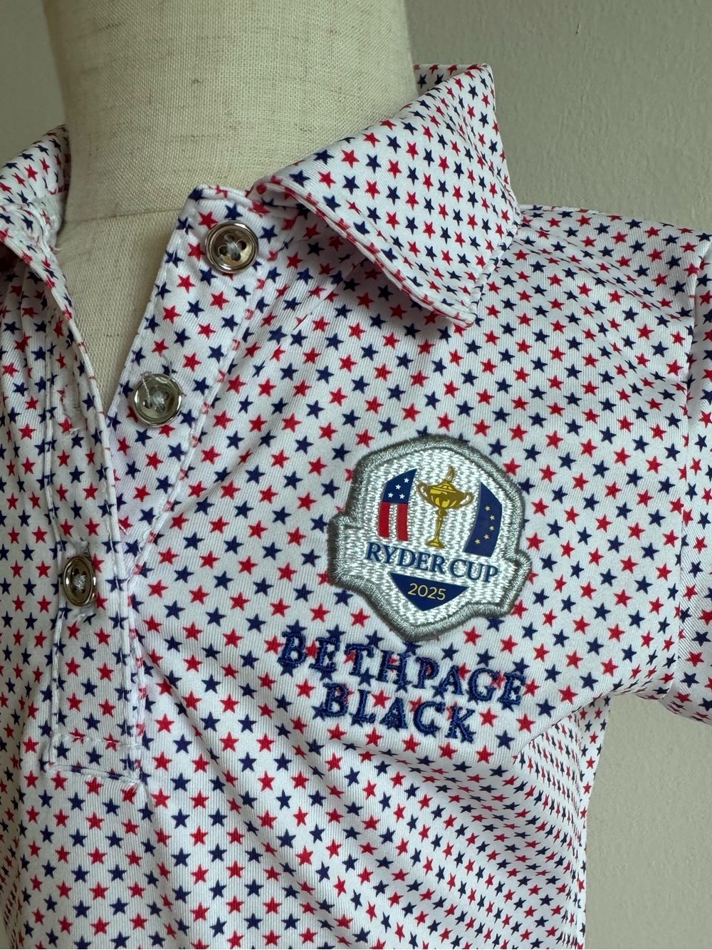 2025 Ryder Cup Kids Polo Shirt - Bethpage Black - Picture 3 of 7
